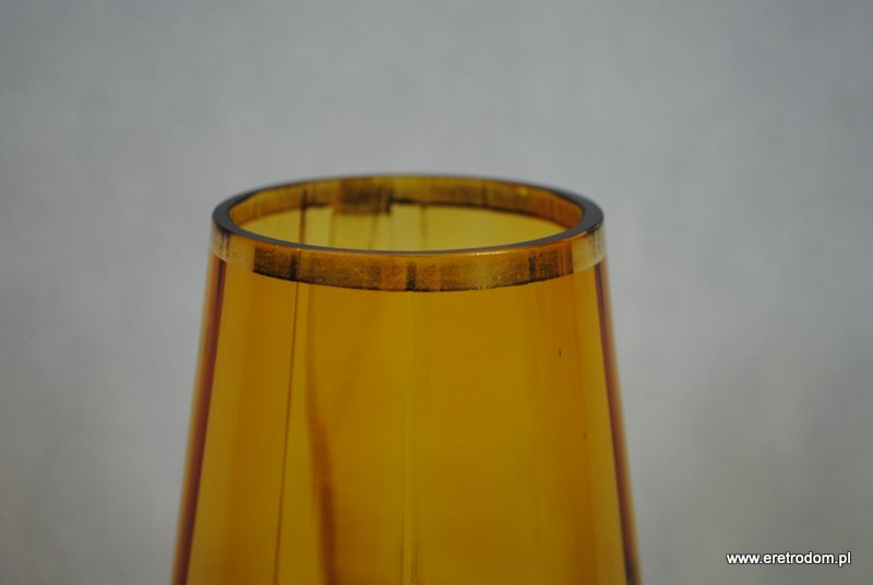 szklany wazon ręcznie malowany