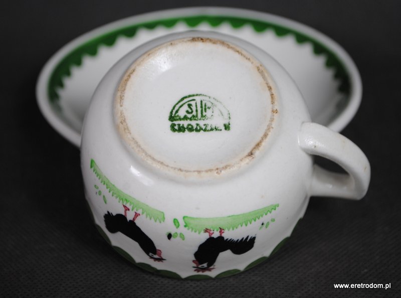 Chodzież Mańczak filiżanka ze spodkiem