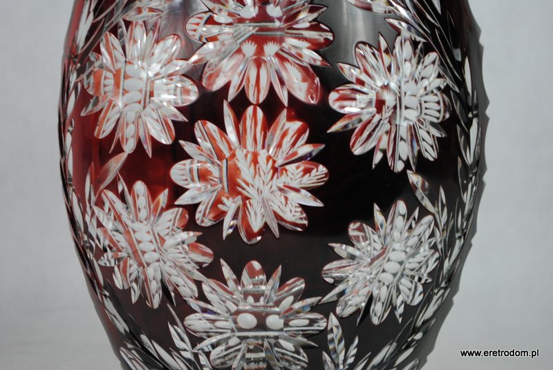 wazon kryształ lazurowany
