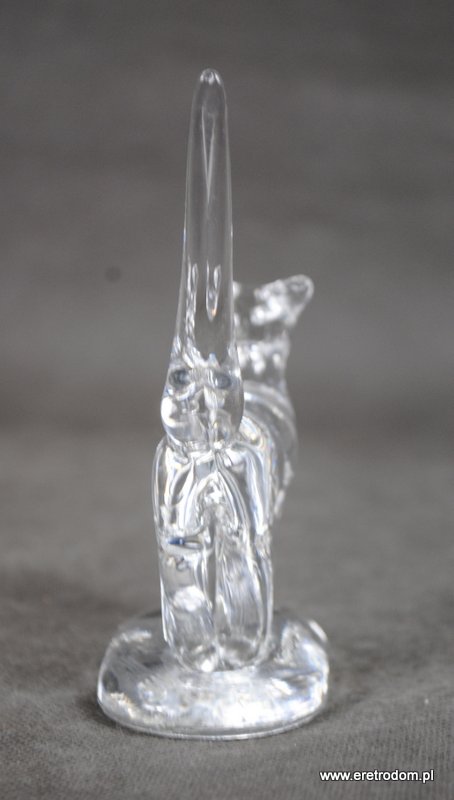 szkło szklana figurka prl zwierzę
