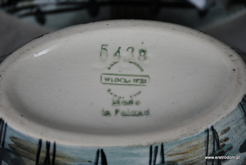 Bombonierka, polska ceramika artystyczna projekt zatwierdzony w 1959 r, model 3386, projekt Instytut Wzornictwa Przemysłowego