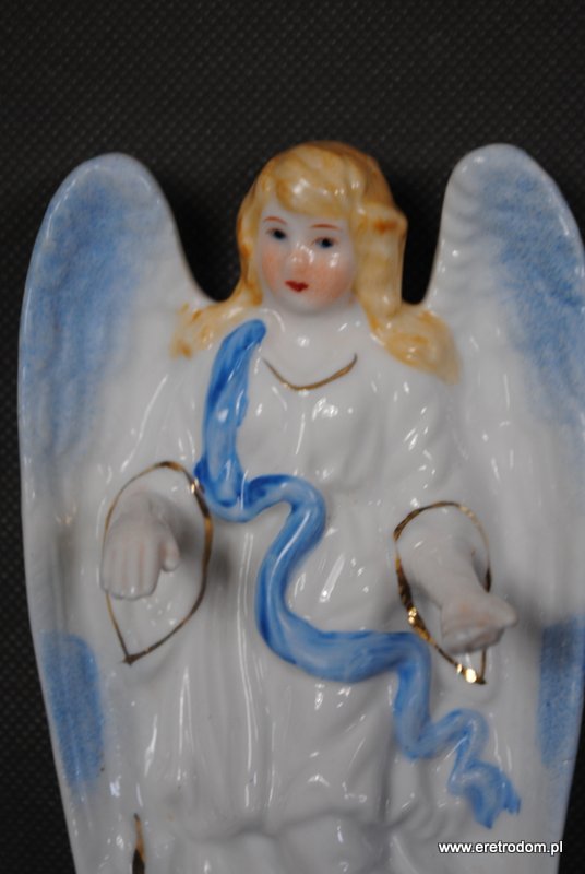 Kropielnica porcelana anioł