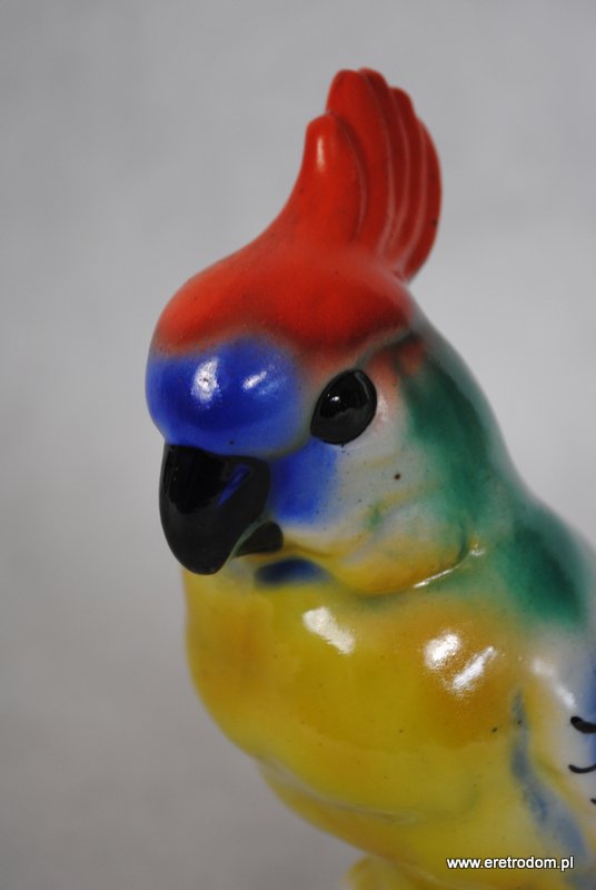 Steatyt Katowice figurka Buksowicz papuga