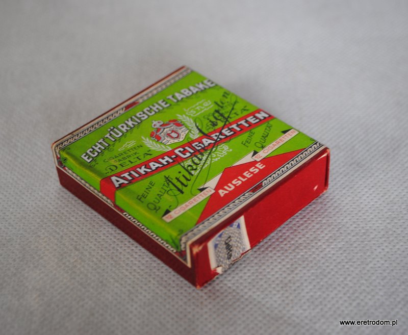 pudełko po papierosach Atikah Cigaretten