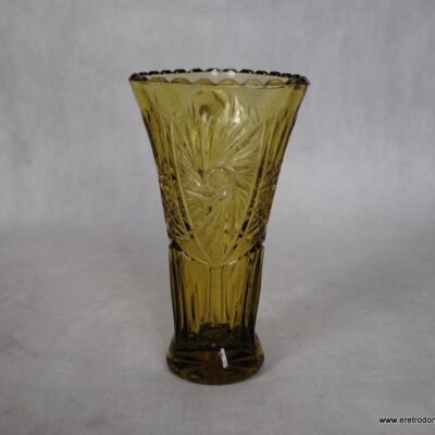 Ząbkowice wazon rozeta rozety 2259 zgniła zieleń 19 cm