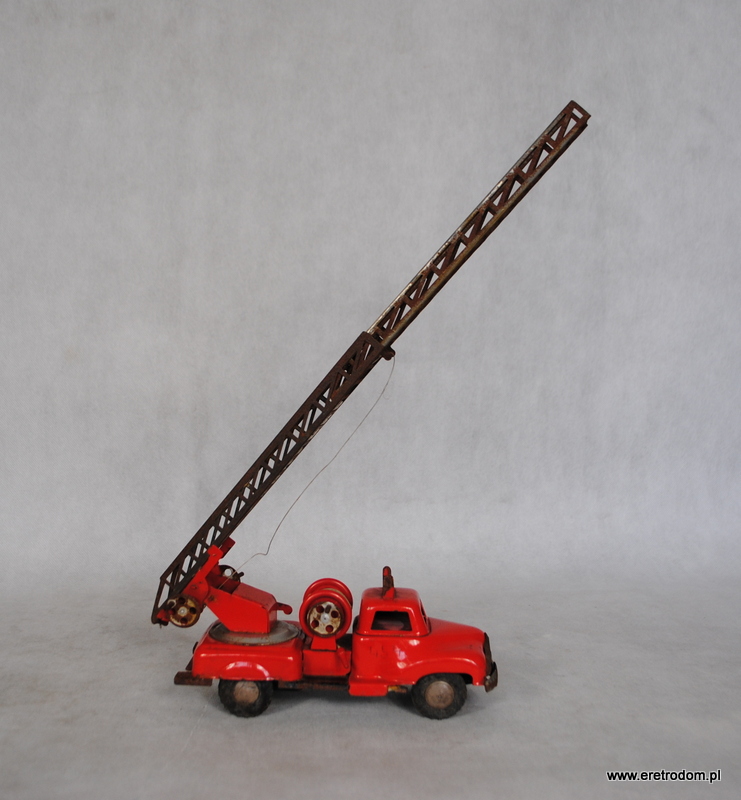 Zabawka metalowy wóz strażacki auto