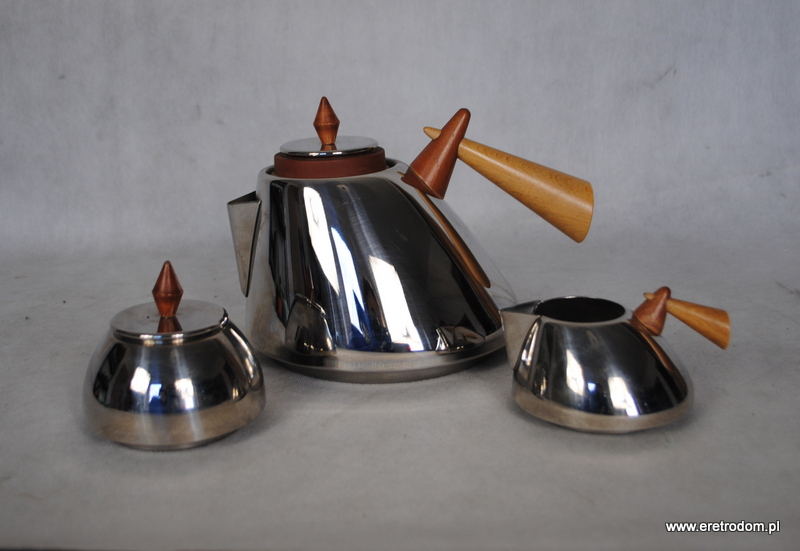 Dzbanek mlecznik cukiernica firmy Zepter wykonany z polerowanej, wysokogatunkowej stali 18/10