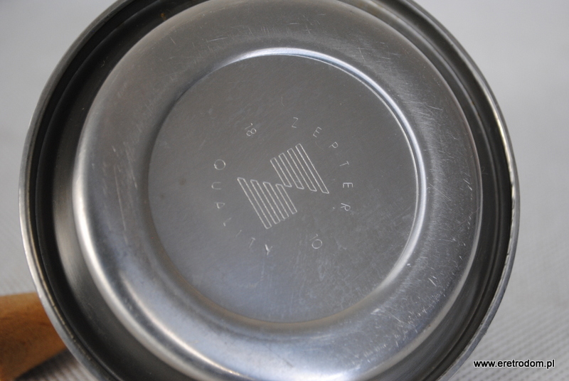 Dzbanek mlecznik cukiernica firmy Zepter wykonany z polerowanej, wysokogatunkowej stali 18/10