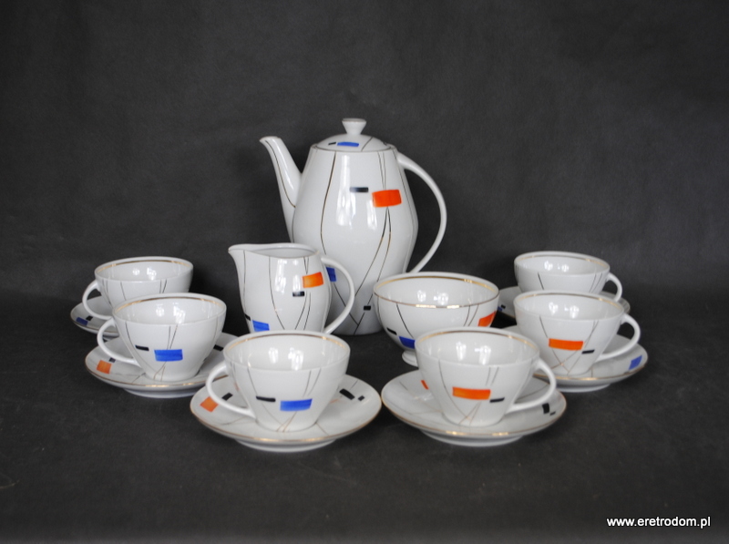 KAROLINA FASON JOANNA W. POTACKI zestaw porcelany dla 6 osób serwis