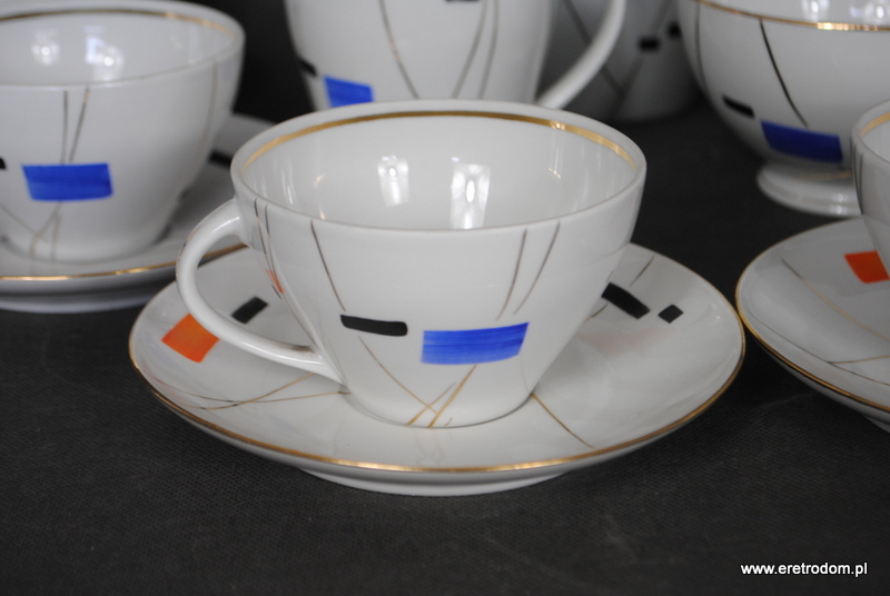KAROLINA FASON JOANNA W. POTACKI zestaw porcelany dla 6 osób serwis