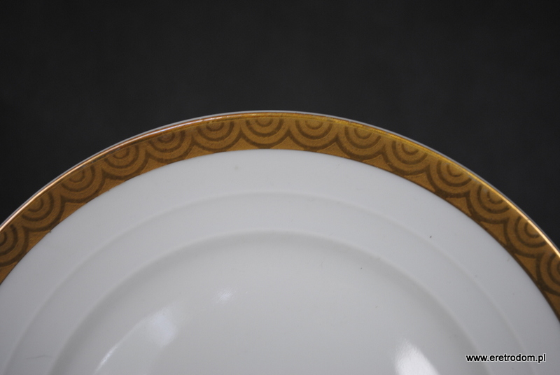 Felda-Rhon Porzellan trio filiżanka spodek talerzyk deserowy Art Deco