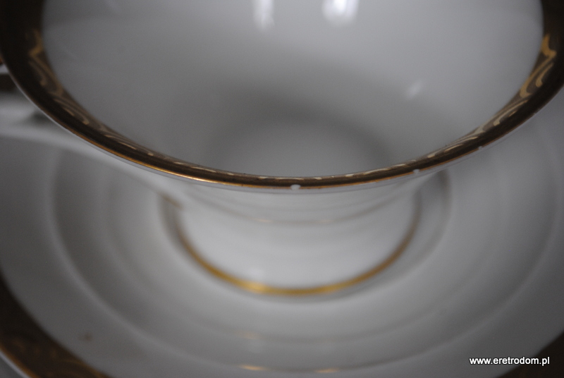 Felda-Rhon Porzellan trio filiżanka spodek talerzyk deserowy Art Deco