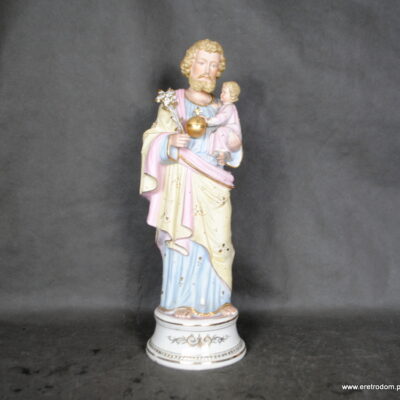 Św. Józef z Jezusem figurka biskwit 44 cm