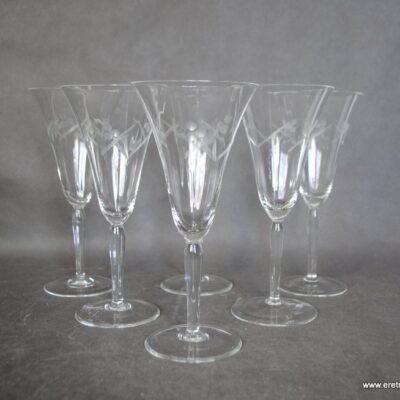 Zestaw 6 kieliszków do wina szampanówki kieliszki