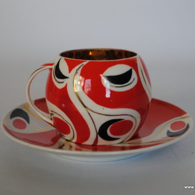 Steatyt Katowice Z. Buksowicz filiżanka ze spodkiem duo pikasiak