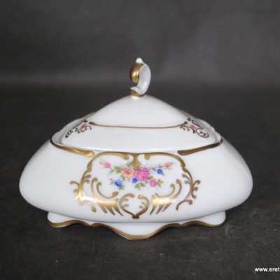 Bogucice bomboniera bombonierka złoto i kwiaty