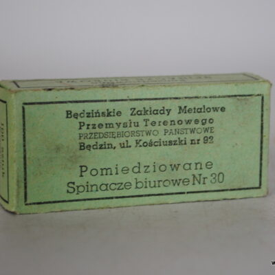 Będzińskie Zakłady Metalowe Przemysłu Terenowego pomiedziowane spinacz biurowe