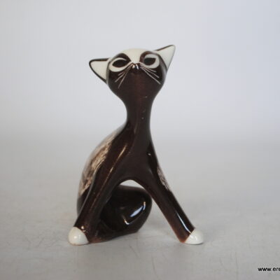 Bogucice Kot kotek siedzący Proj. Zdana Kosicka figurka brązowy New Look