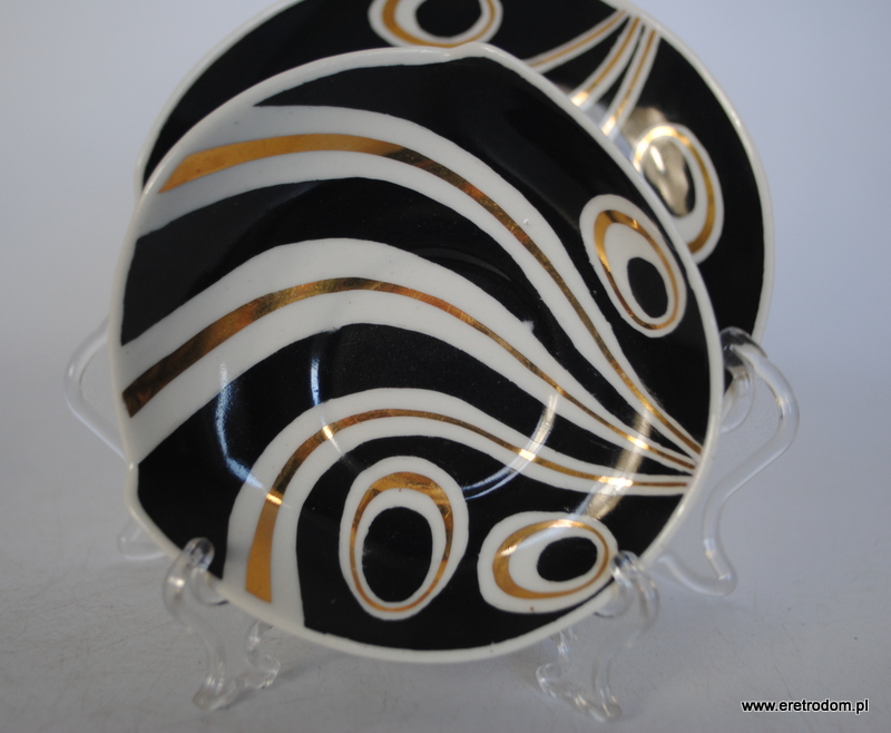 Steatyt Katowice Zygmunt Buksowicz serwis Kakadu trio filiżanka spodek talerzyk deserowy