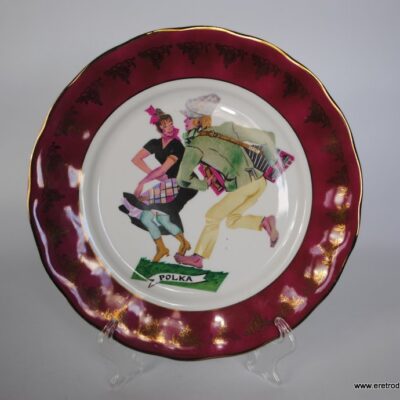 Karolina proj. Zofia Stryjeńska Tańce Polskie talerz dekoracyjny patera
