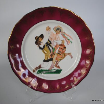 Karolina proj. Zofia Stryjeńska Tańce Polskie talerz dekoracyjny patera