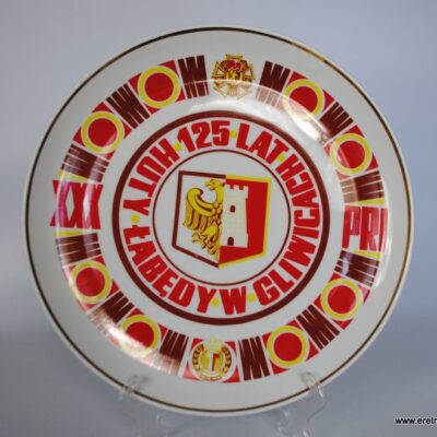 Talerz dekoracyjny patera ceramika porcelana prl Białystok Włocławek Bogucice