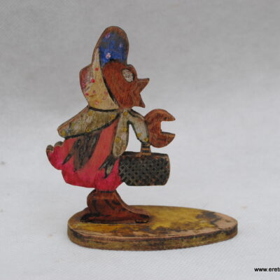 Drewniane ozdoby zające Wielkanoc zając zajączek zabawka prl