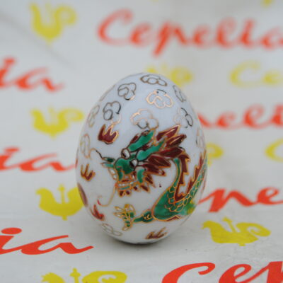 Drewniane jajka PRL.