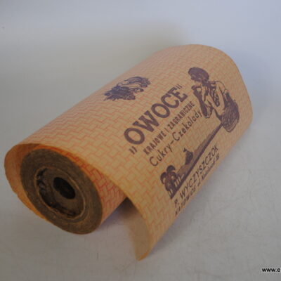 P. Wyczyszczok Katowice Owoce krajowe i zagraniczne rolka papieru do pakowania reklamowy