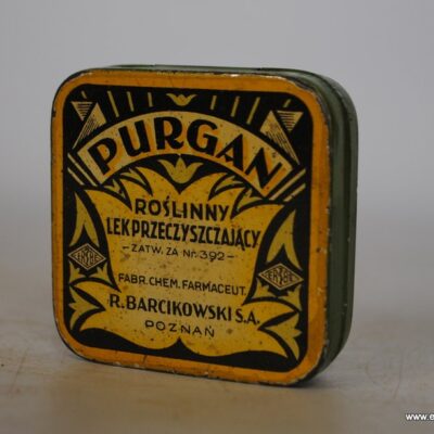 PURGAN roślinny lek przeczyszczający puszka opakowanie