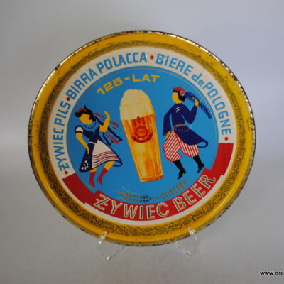 Żywiec Beer 125 lat taca metalowa piwo 32 cm