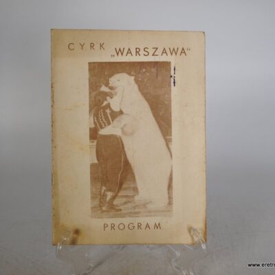 Cyrk nr 6 program broszura piękna szata graficzna 1956 r