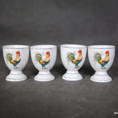 Kieliszki do jajek koguty 4 szt. jajcarki