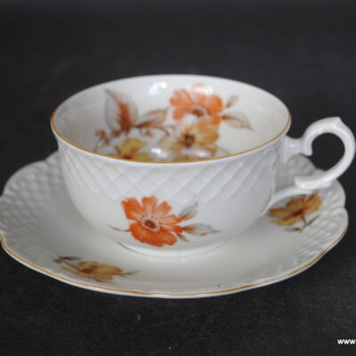 Carl Tielsch Wałbrzych duo filiżanka spodek