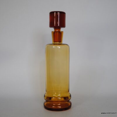 Karafka miodowa szkło prl