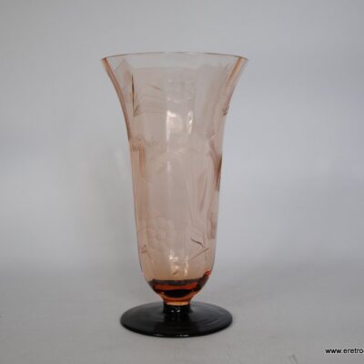 Wazon szlifowany w kwiaty 26 cm